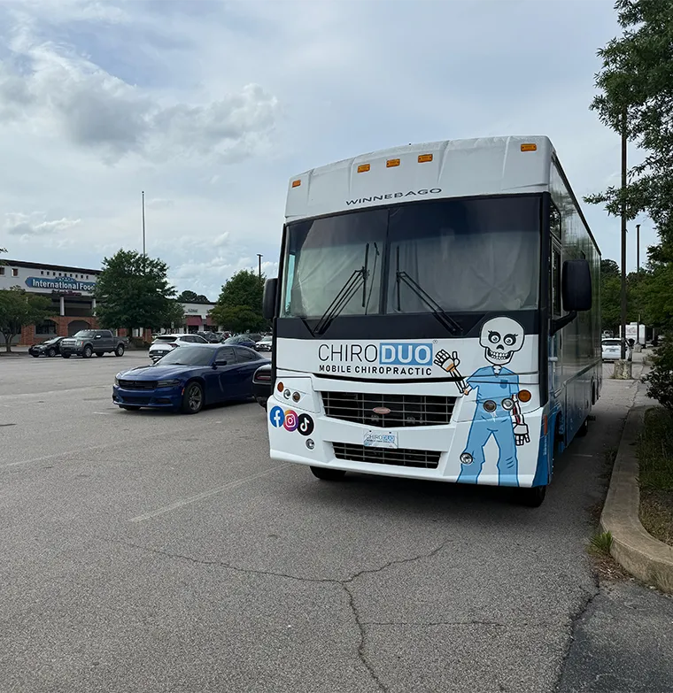 Oficina Móvil de Quiropráctica en Raleigh