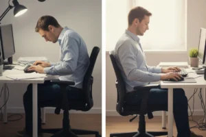 Patient receiving chiropractic treatment to relieve low back pain in Raleigh, North Carolina.