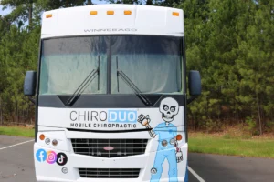 Durham NC ChiroDuo Mobile Chiropractic location across from Compare Foods with Spanish language care for back, neck and sciatica pain.